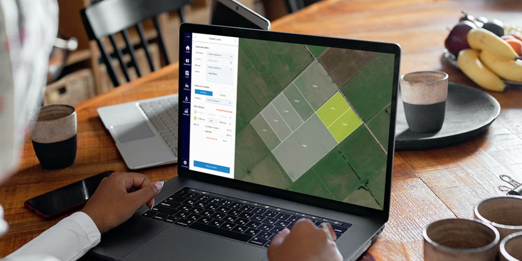Job Management UX hero image showing dashboard interface