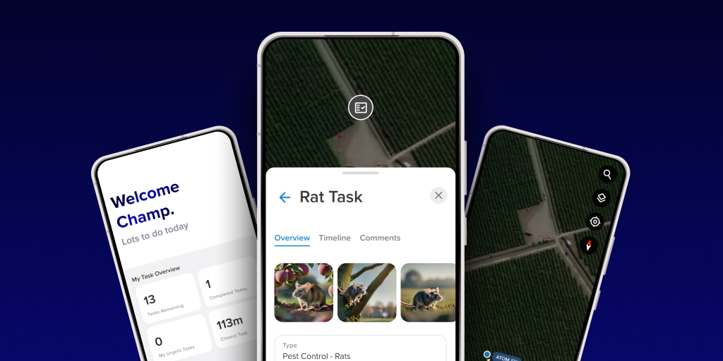 Hero shot of the finished Tabula app, the shipped mobile product for horticultural field workers